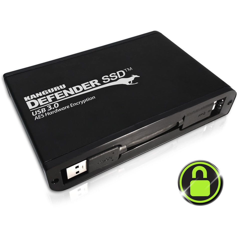 Defender SSD 35 AES 256-Bit Hardware Encrypted External Solid State Drive - KDH3B-35-2TSSD