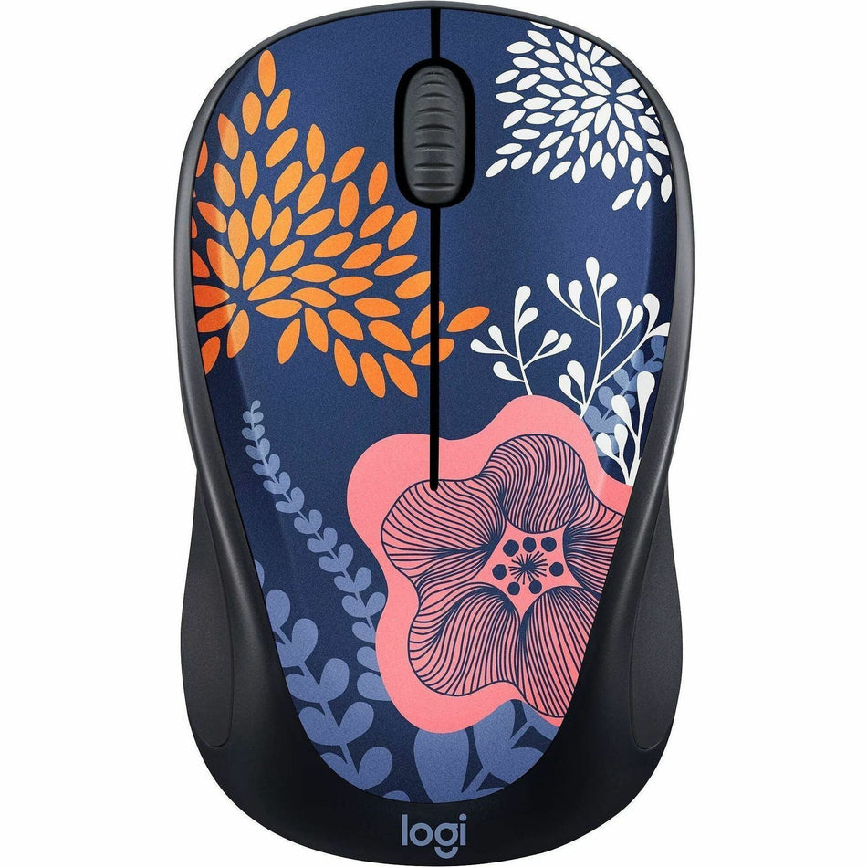 Logitech Design Collection Limited Edition Wireless Mouse with Colorful Designs - USB Unifying Receiver, 12 months AA Battery Life, Portable & Lightweight, Easy Plug & Play with Universal Compatibility - FOREST FLORAL - 910-006552