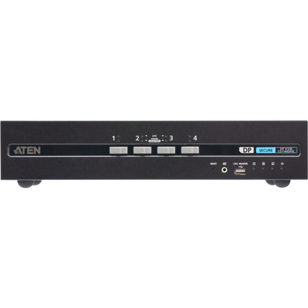 ATEN CS1144DP4C 4-Port USB DisplayPort Dual Display Secure KVM Switch with CAC - CS1144DP4C