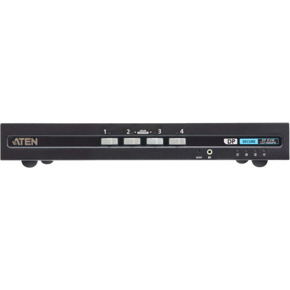 ATEN 4-Port USB DisplayPort Secure KVM Switch (PSD PP v4.0 Compliant) - CS1184DP4