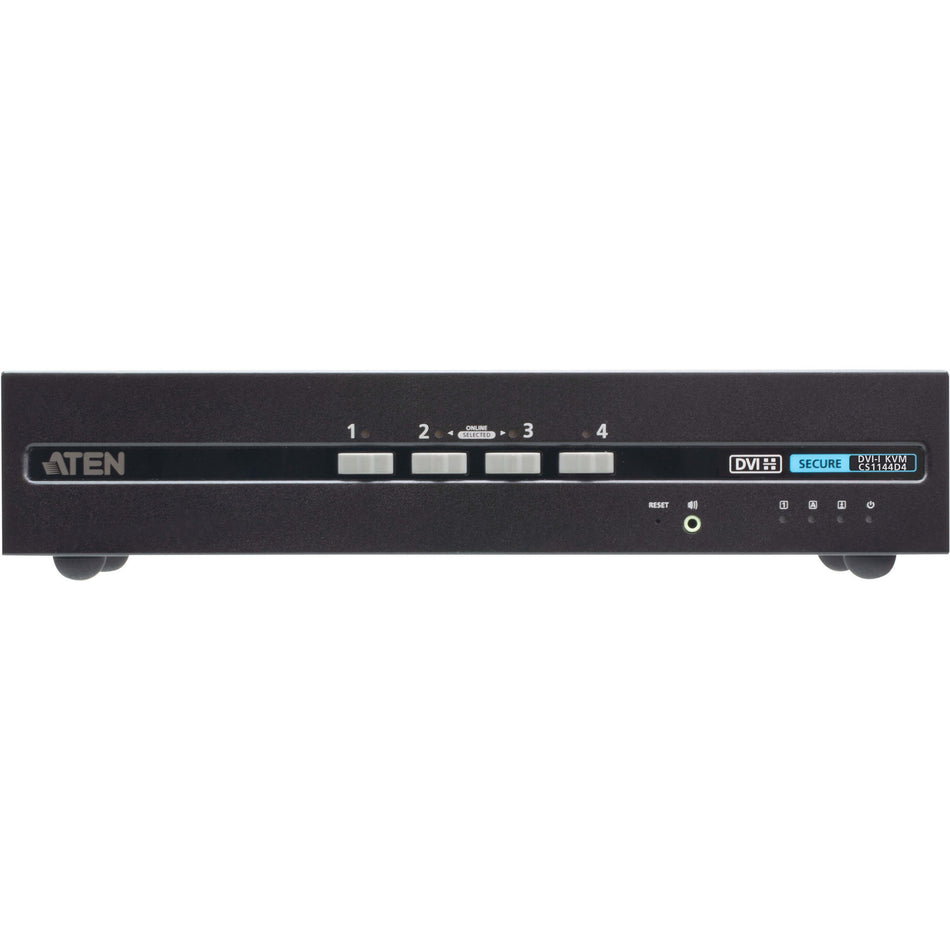 ATEN 4-Port USB DVI Dual Display Secure KVM Switch (PSD PP v4.0 Compliant) - CS1144D4