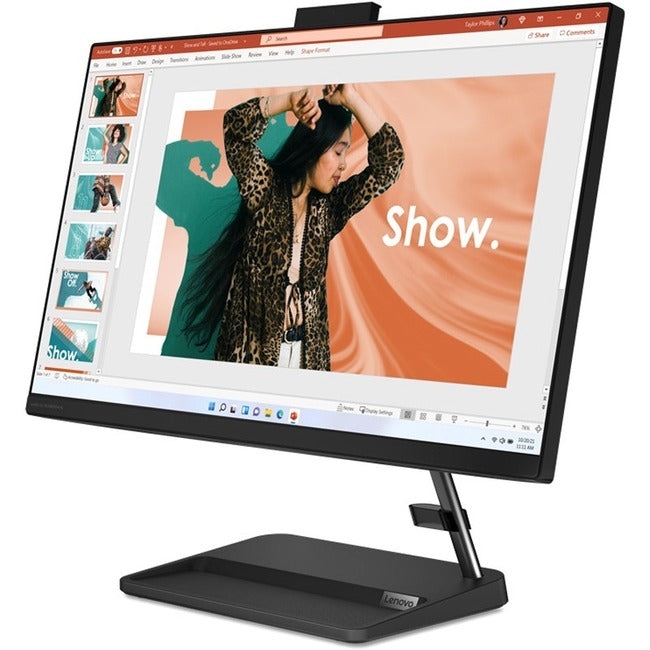 Lenovo IdeaCentre 3 24IAP7 F0GH004UUS All-in-One Computer - Intel Core i5 12th Gen i5-1240P - 16 GB - 512 GB SSD - 23.8" Full HD Touchscreen - Desktop - Black - F0GH004UUS