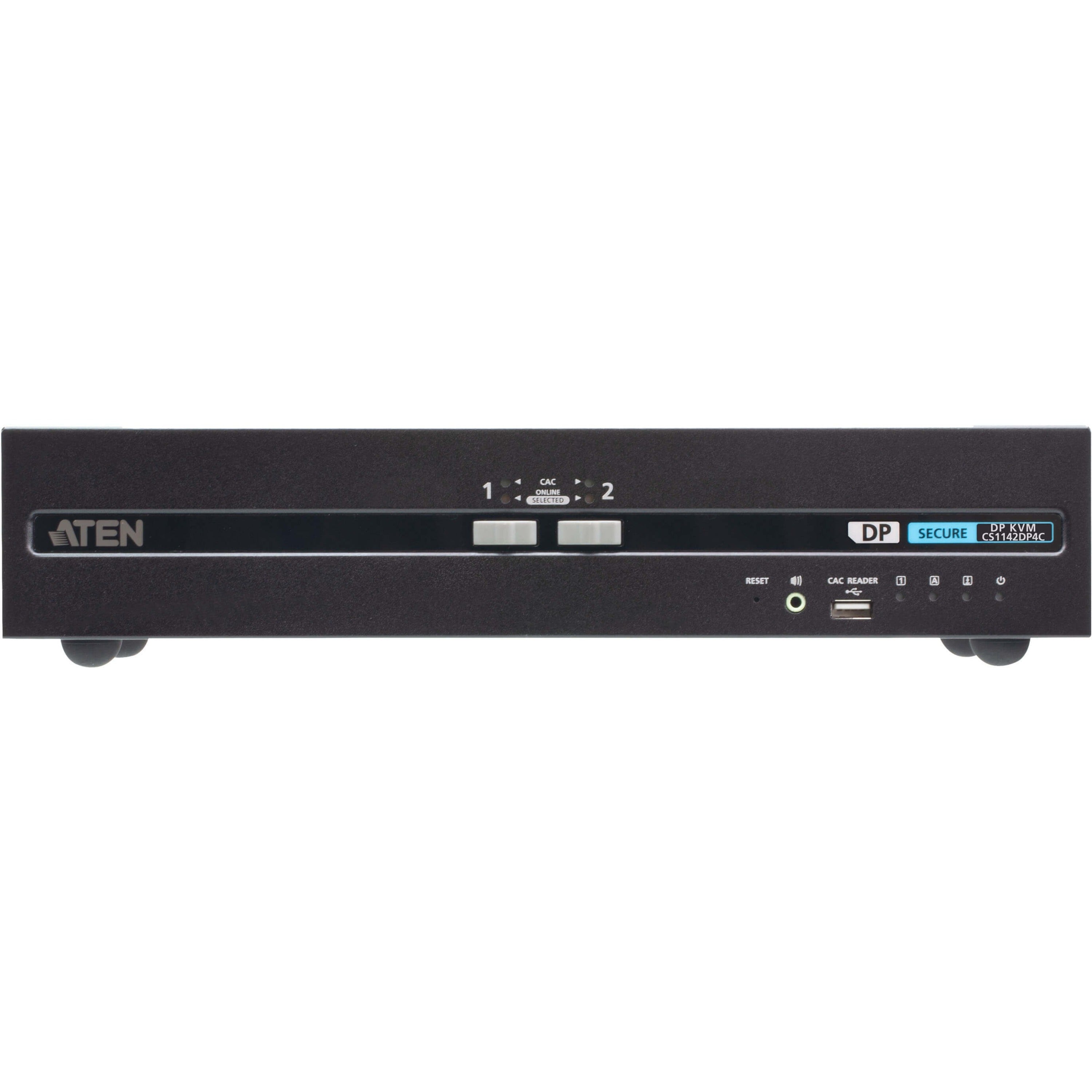 ATEN CS1142DP4C 2-Port USB DisplayPort Dual Display Secure KVM Switch with CAC - CS1142DP4C