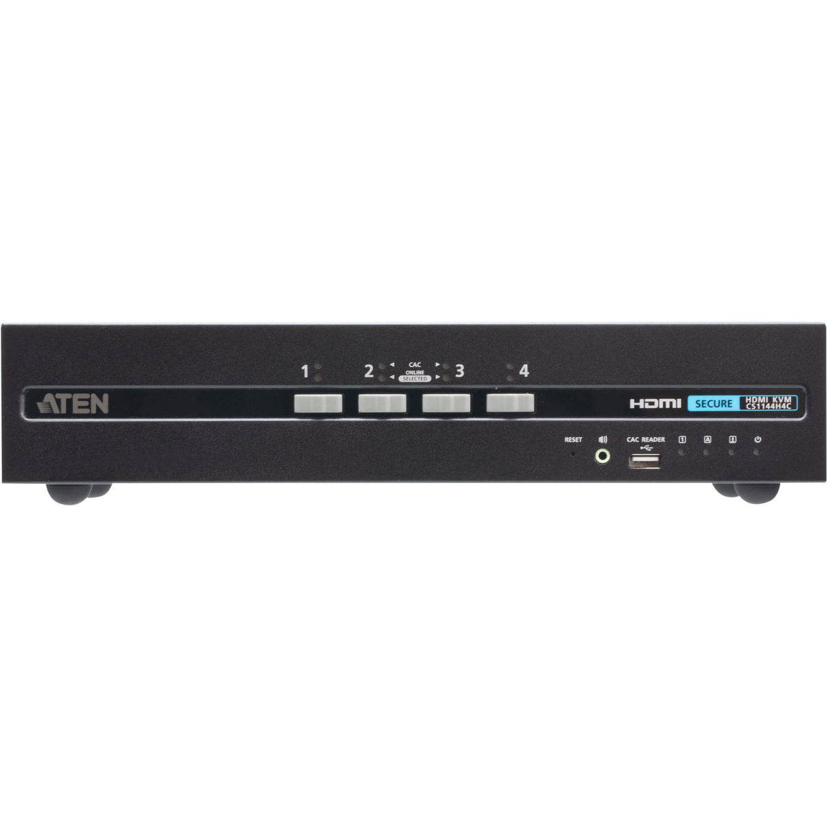 ATEN 4-Port USB HDMI Dual Display Secure KVM Switch with CAC (PSD PP v4.0 Compliant) - CS1144H4C