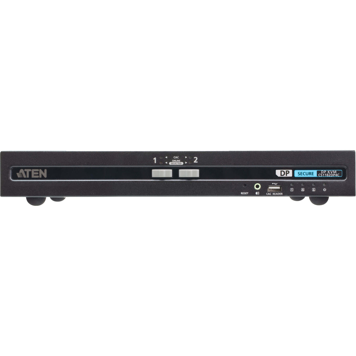 ATEN 2-Port USB DisplayPort Secure KVM Switch with CAC (PSD PP v4.0 Compliant) - CS1182DP4C
