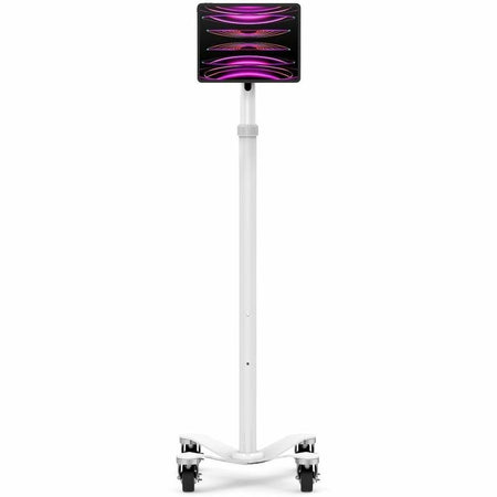 Compulocks Medical Rolling Cart with Invisible Universal Tablet Mount - Rise Freedom - MCRSTDWSMP01W