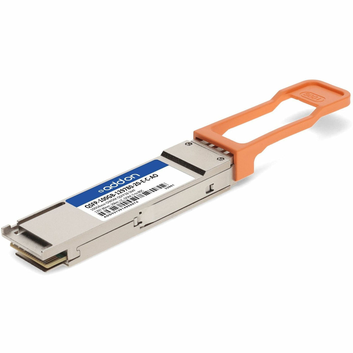 AddOn Cisco&reg; Compatible TAA 100GBase-OWDM QSFP28 Transceiver O-Band Channel OW297 50GHz (SMF, 1297.80nm, 20km, LC, DOM, -5 to +80C) - QSFP-100GB-129780-20-E-C-AO