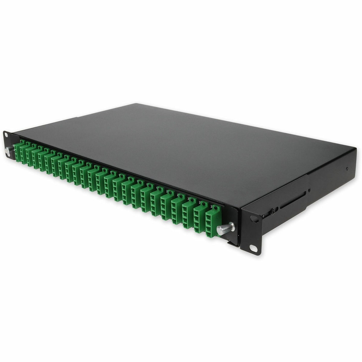 AddOn 19-inch Rack Mount 1U Patch Panel with 48 APC LC Duplex, Single-Mode OS2 - ADD-1U48ALCDS2