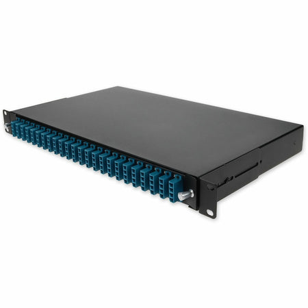 AddOn 19-inch Rack Mount 1U Patch Panel with 48 UPC LC Duplex, Single-Mode OS2 - ADD-1U48LCDS2