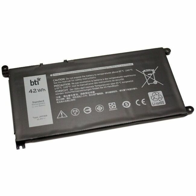 BTI JPFMR-BTI 11.4V 42WHR LI-ION BATTERY 007GDY, 016DPH, 065N6H, 07GDY, 16DPH, 65N6H, CN-007GDY, CN-016DPH, CN-065N6H, JPFMR - JPFMR-BTI