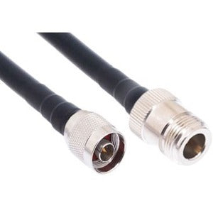 ENET N-Type Male to N-Type Female LMR400 Coaxial Cable - Black 50FT - NMF-LMR400-50F-ENC