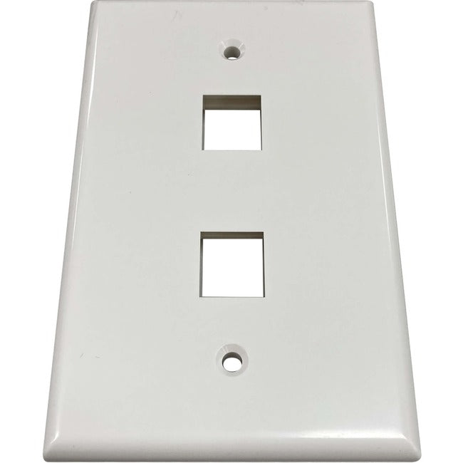 Tripp Lite by Eaton Safe-IT 2-Port Single-Gang Keystone Wall Plate, Antibacterial, Ivory Gloss, TAA - N042AB-002-IVG