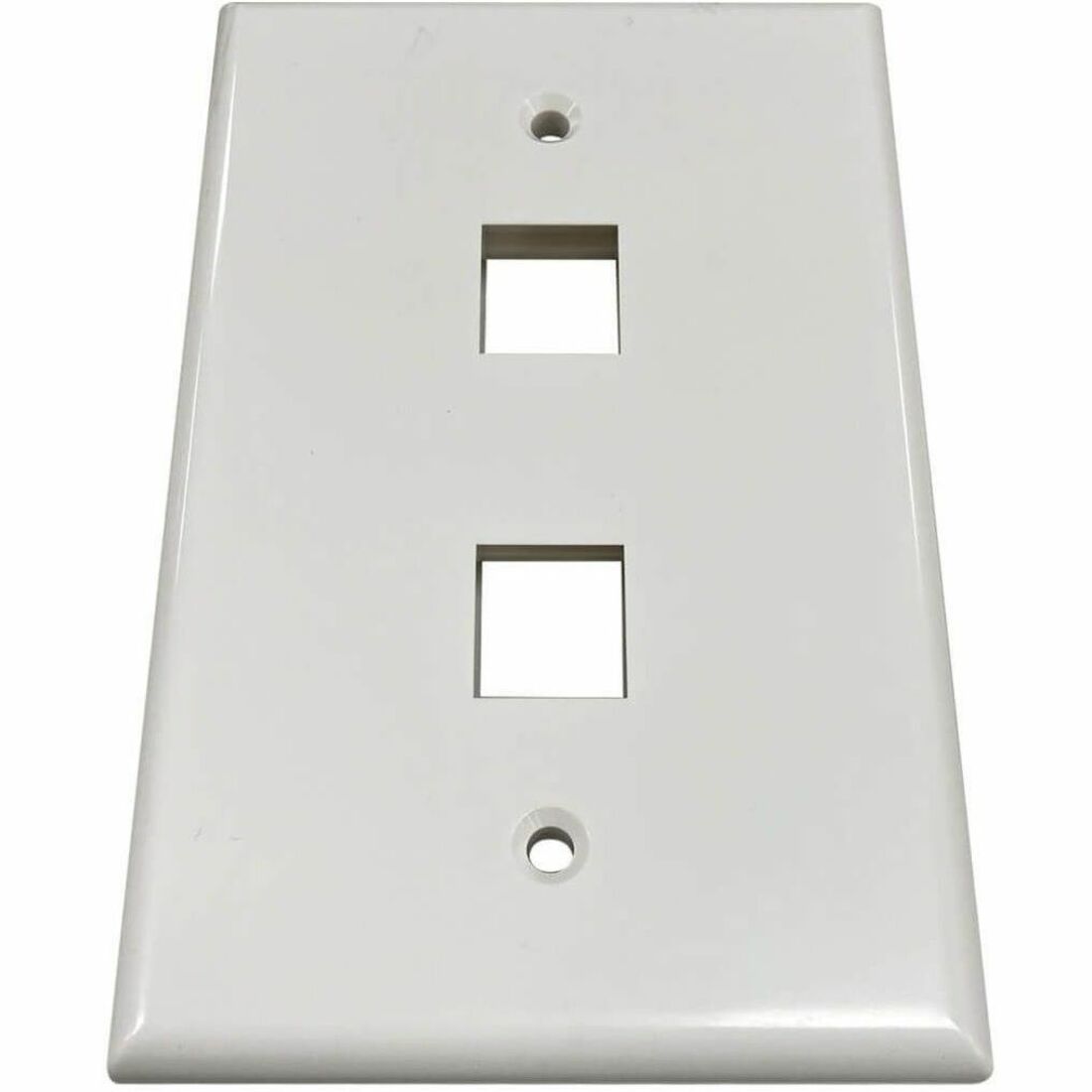 Eaton Tripp Lite Series Safe-IT 2-Port Single-Gang Keystone Wall Plate, Antibacterial, Ivory Gloss, TAA - N042AB-002-IVG