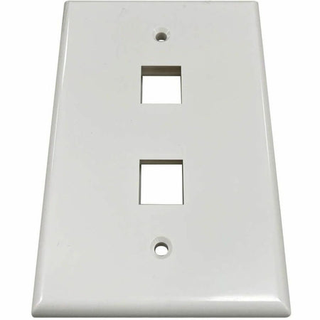 Eaton Tripp Lite Series Safe-IT 2-Port Single-Gang Keystone Wall Plate, Antibacterial, Ivory Gloss, TAA - N042AB-002-IVG
