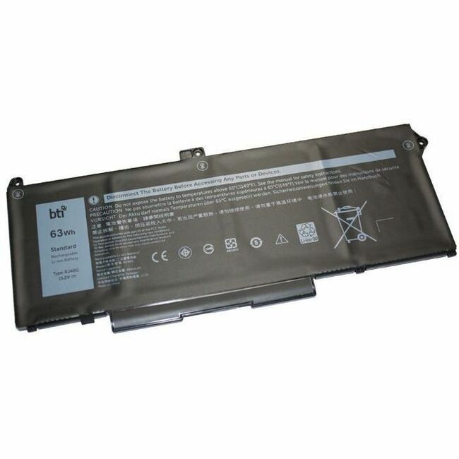 BTI RJ40G-BTI 15.2V 63WHR LI-ION BATTERY 75X16, M033W, RJ40G - RJ40G-BTI