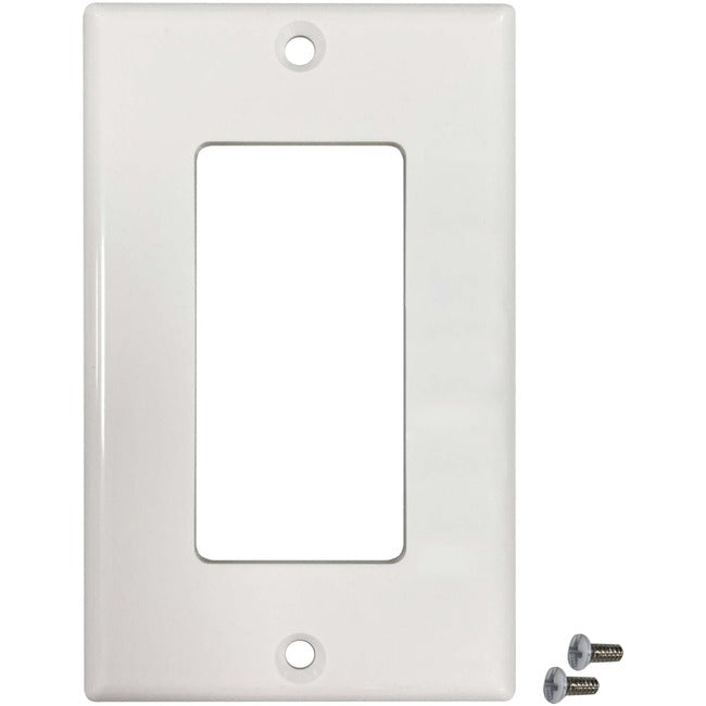 Tripp Lite by Eaton Safe-IT Single-Gang Antibacterial Wall Plate, Decora Style, Ivory, TAA - N042DAB-001-IV