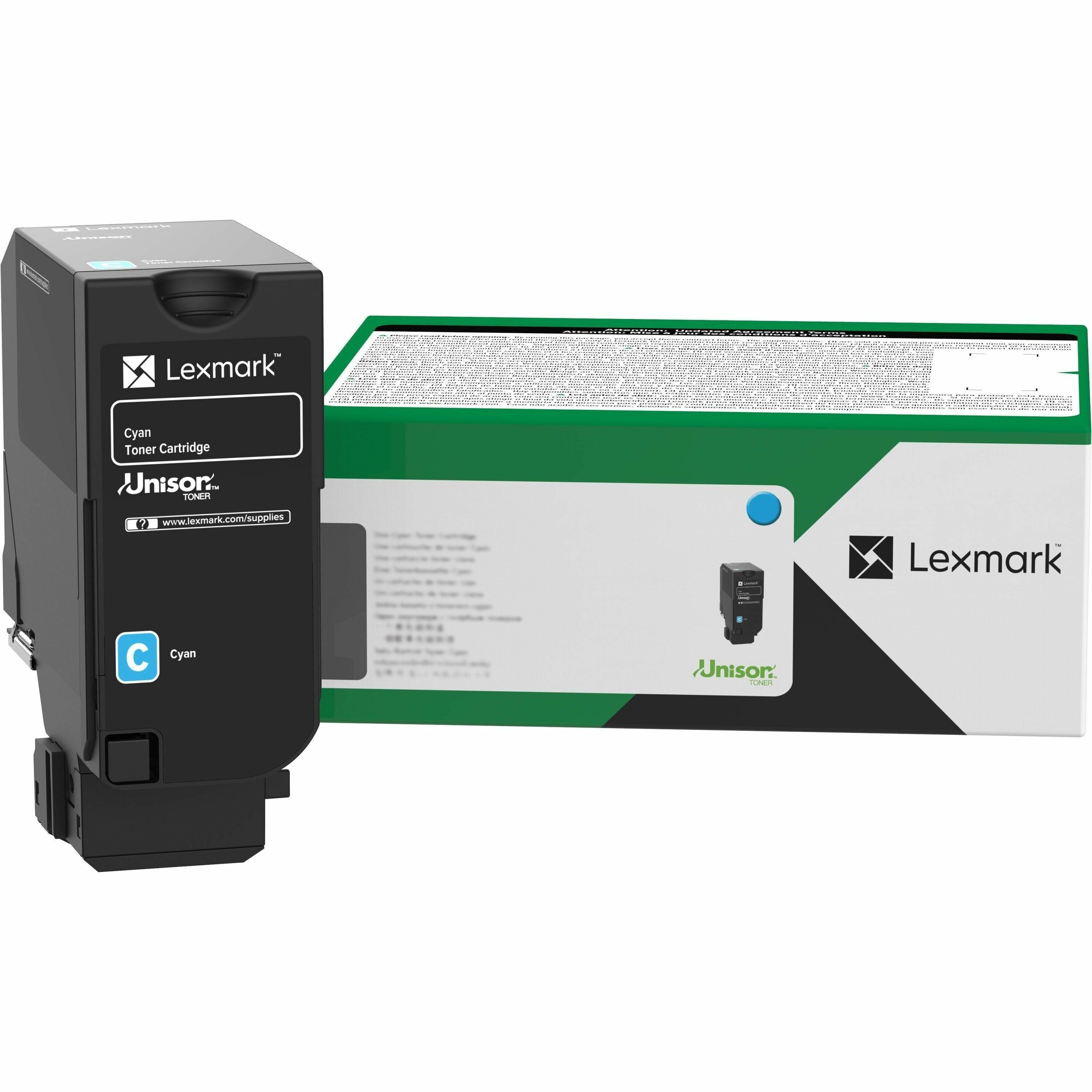 Lexmark Unison 735 Original Laser Toner Cartridge - Cyan - 1 Each - 71C10C0