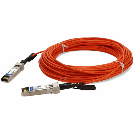 AddOn MSA and TAA Compliant 10GBase-AOC SFP+ to SFP+ Orange Active Optical Cable (850nm, MMF, 20m) - SFP-10GB-AOC20M-OE-AO