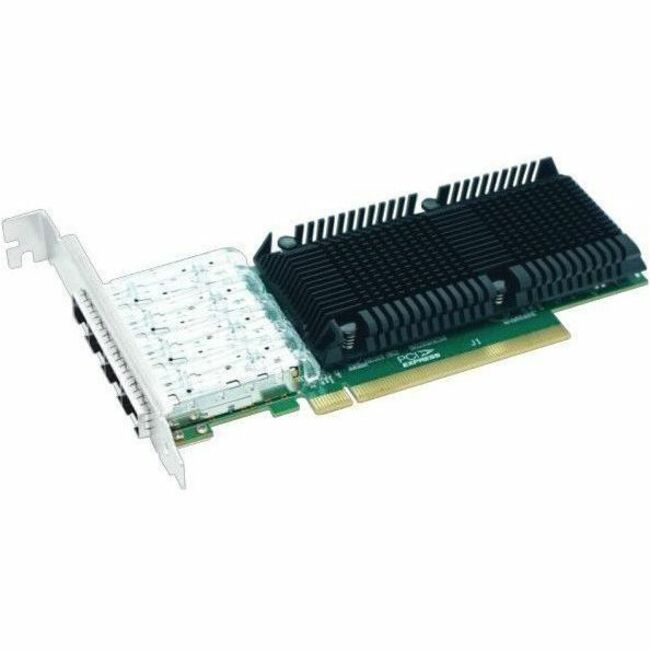 Axiom PCIe 4.0 x16 25Gbs Fiber Network Adapter - PCIE4-4SFP28-AX