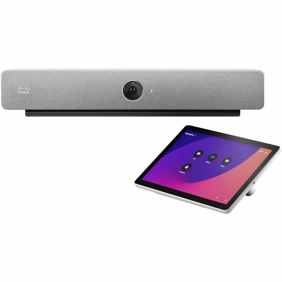 Cisco Webex Room Bar (First Light Color) with Table-stand Room Navigator - CS-BAR-T-K9