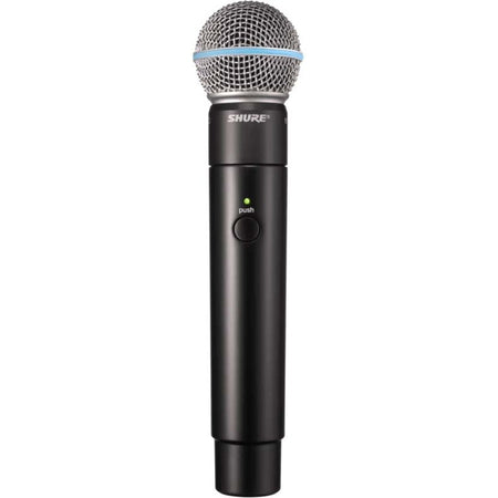 Shure MXW2/BETA58 Handheld Transmitter with Beta 58A Capsule - MXW2/BETA58=-Z10