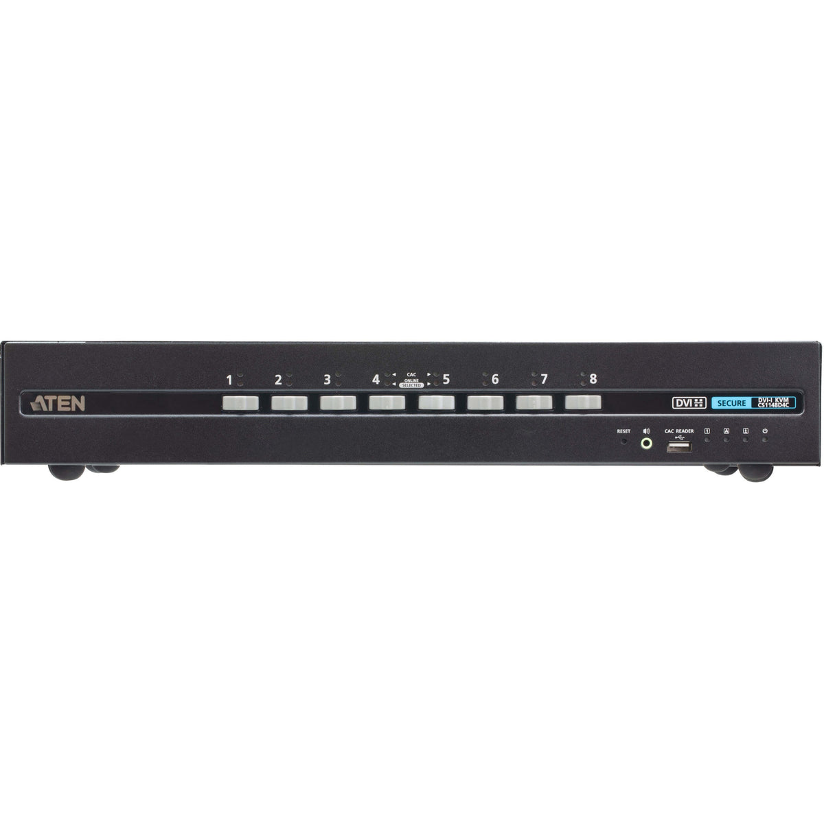 ATEN 8-Port USB DVI Dual Display Secure KVM Switch with CAC (PSD PP v4.0 Compliant) - CS1148D4C