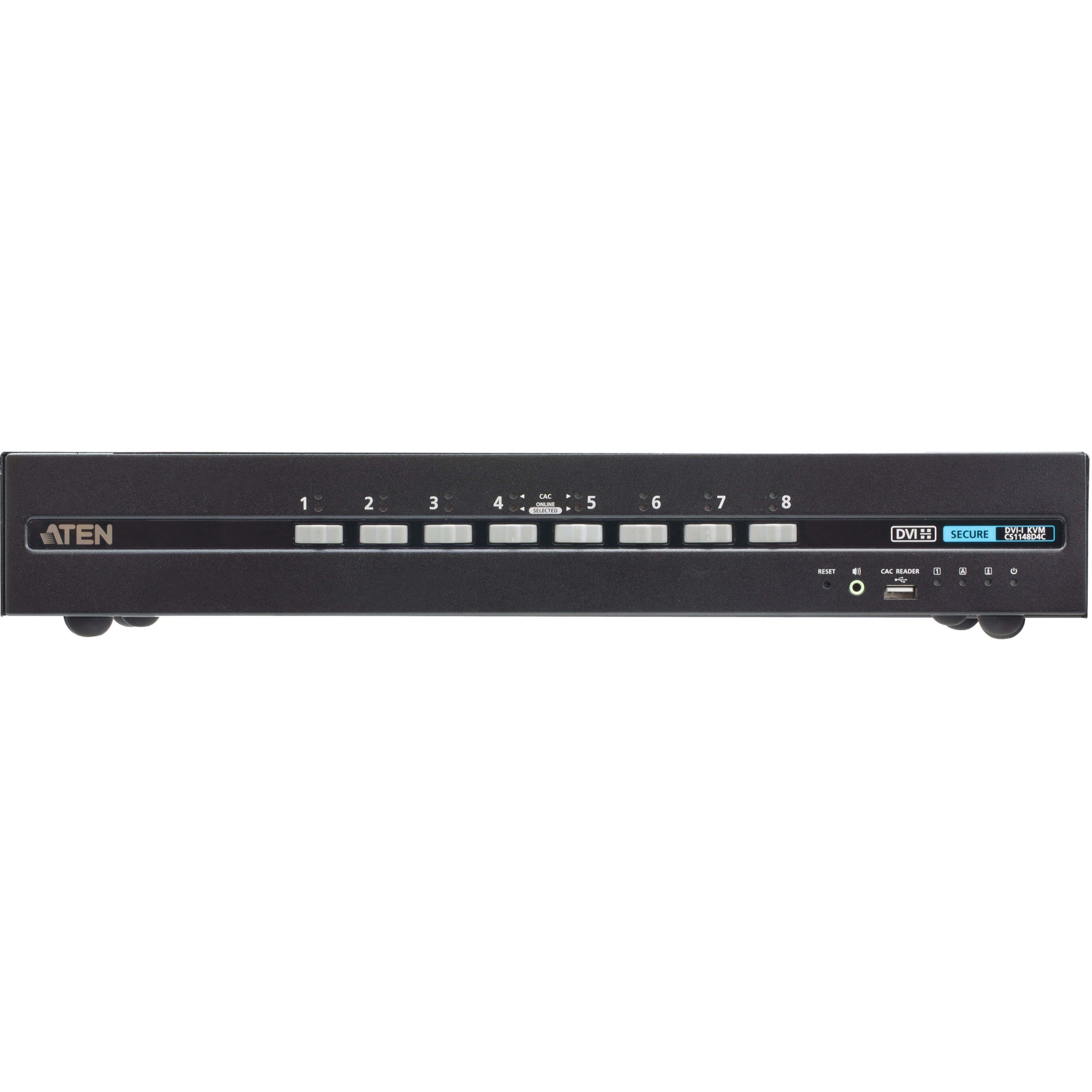 ATEN 8-Port USB DVI Dual Display Secure KVM Switch with CAC (PSD PP v4.0 Compliant) - CS1148D4C