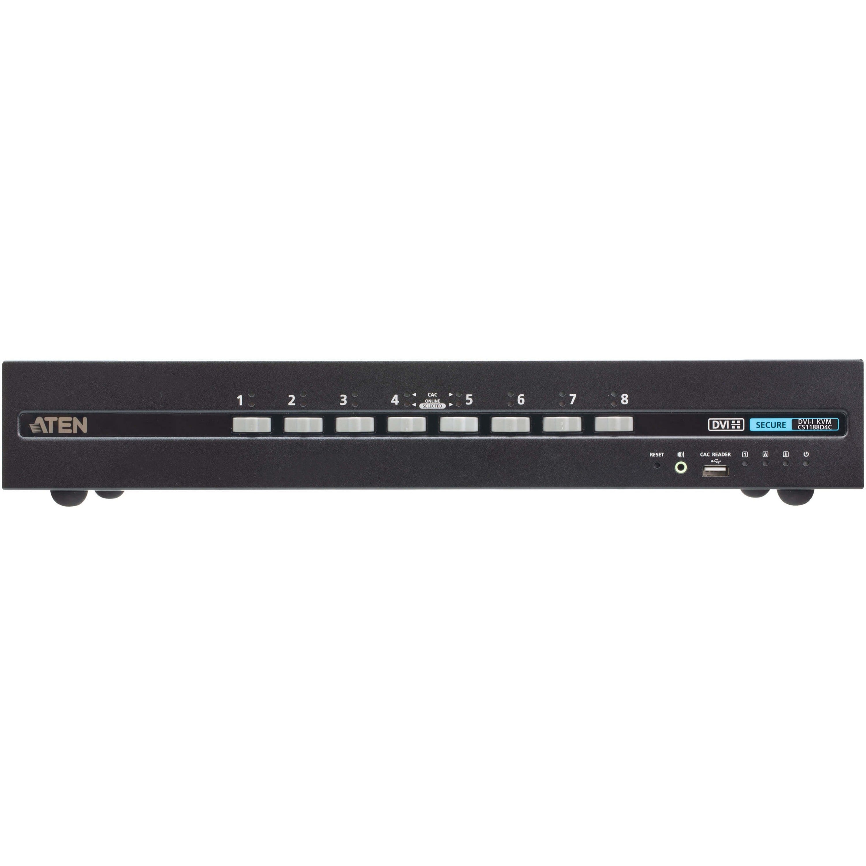 ATEN 8-Port USB DVI Secure KVM Switch with CAC (PSD PP v4.0 Compliant) - CS1188D4C