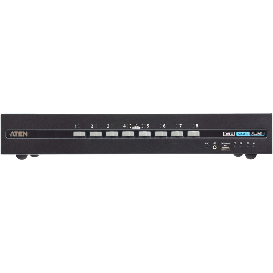 ATEN 8-Port USB DVI Secure KVM Switch with CAC (PSD PP v4.0 Compliant) - CS1188D4C