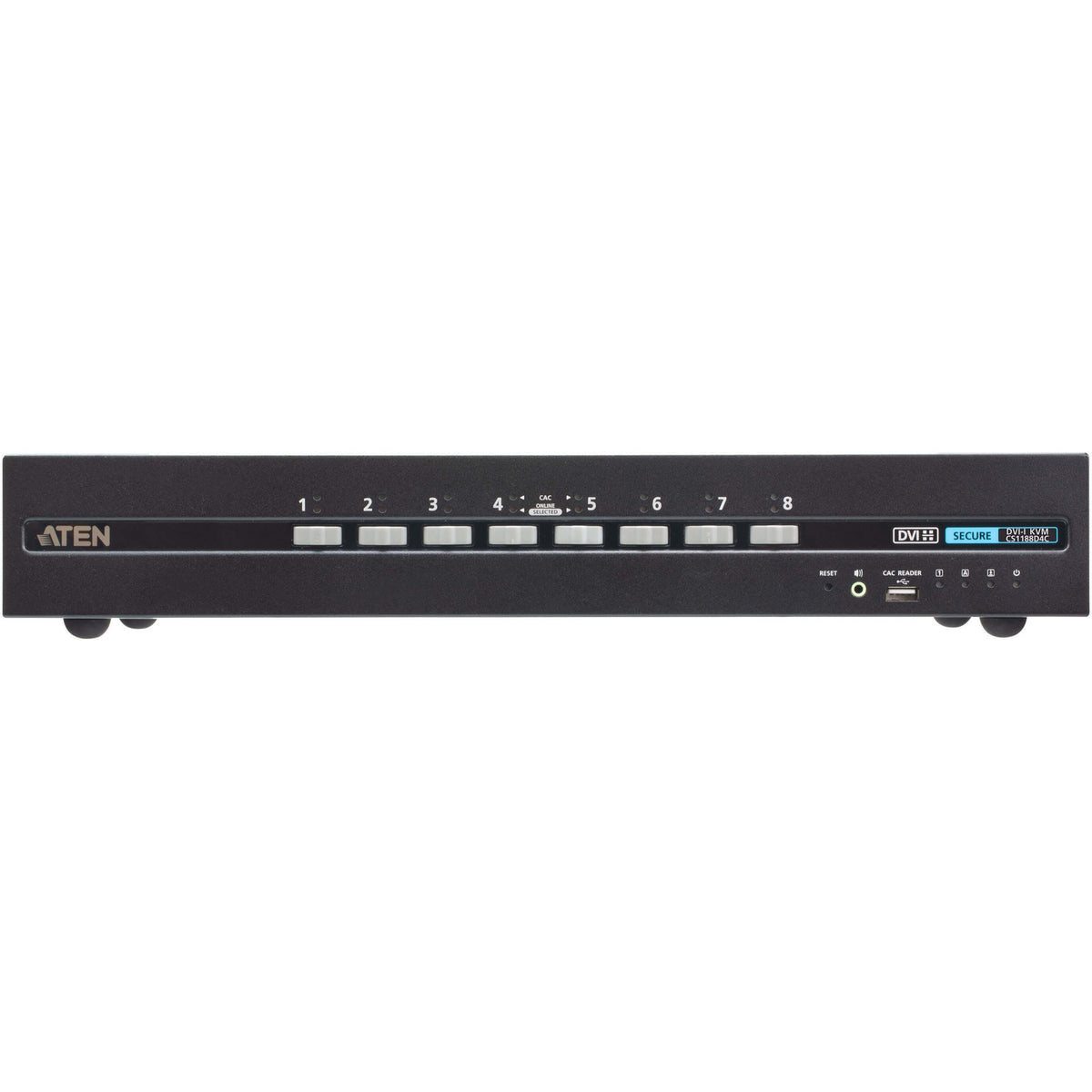 ATEN 8-Port USB DVI Secure KVM Switch with CAC (PSD PP v4.0 Compliant) - CS1188D4C
