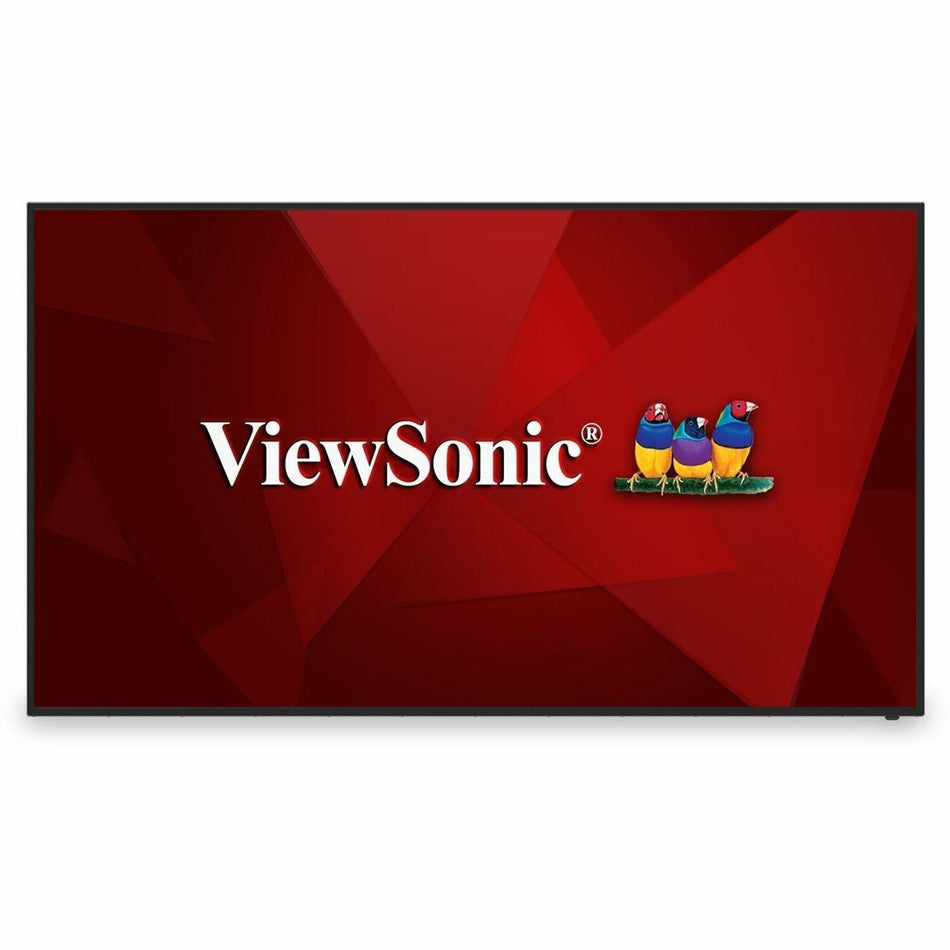 ViewSonic CDE7512 75" 4K UHD Commercial Display with VESP, Wireless Screen Sharing, USB Wi-Fi Capabilities, RJ45, HDMI, USB C - CDE7512