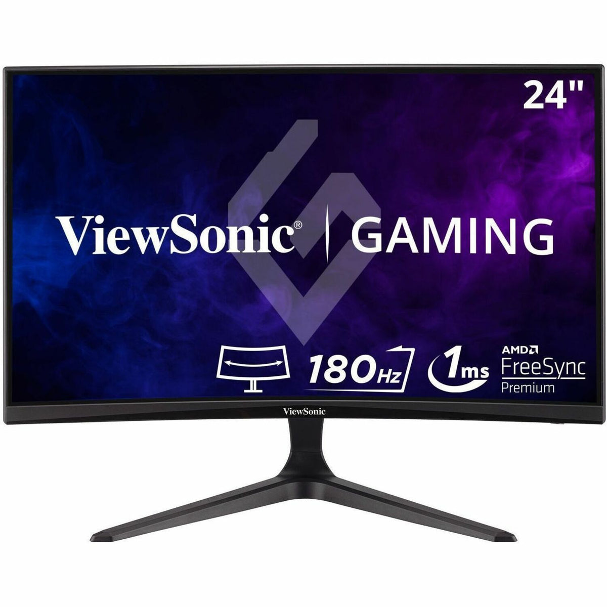 ViewSonic OMNI VX2418C 24 Inch 1080p 1ms 165Hz Curved Gaming Monitor with AMD FreeSync Premium, Eye Care, HDMI and DisplayPort - VX2418C