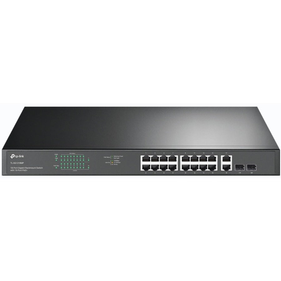 TP-Link TL-SG1218MP - 18-Port Gigabit Rackmount Switch with 16 PoE+ - TL-SG1218MP