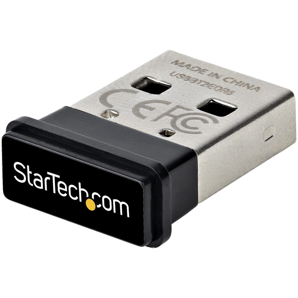 StarTech.com USB Bluetooth 5.0 Adapter, USB Bluetooth Dongle Receiver for PC/Laptop, Range 33ft/10m - USBA-BLUETOOTH-V5-C2
