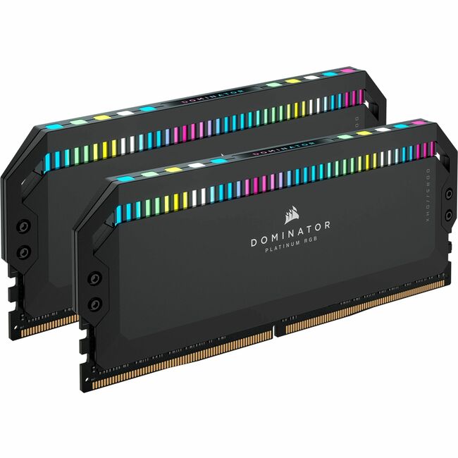 Corsair Dominator Platinum RGB 64GB ( 2 x 32GB ) DDR5 DRAM Memory Kit - CMT64GX5M2B5600C40