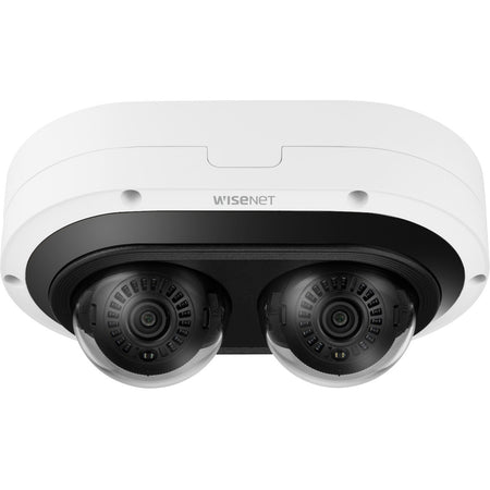 Wisenet PNM-C12083RVD 6 Megapixel Outdoor Network Camera - Color - Dome - White - TAA Compliant - PNM-C12083RVD