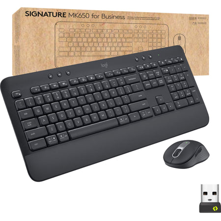 Logitech Signature MK650 Combo for Business Wireless Mouse and Keyboard Combo - 920-010909