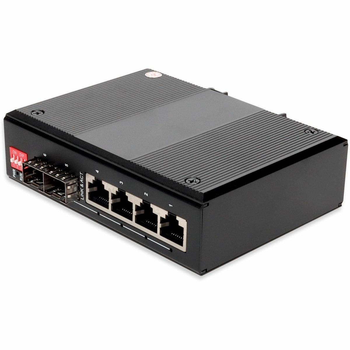 AddOn Industrial Managed 10/100/1000Base-TX(RJ-45) x4 to 2 Open SFP Port Media Converter - ADD-IMGMC-4RJ2SFP