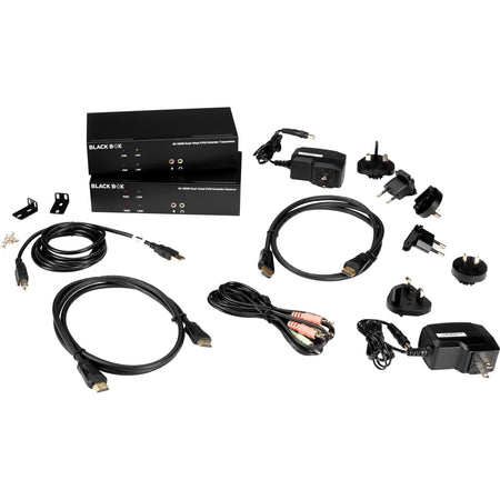 Black Box KVX Series Dual-Head HDMI KVM Fiber Extenders (KVXLCHF-200) - KVXLCHF-200