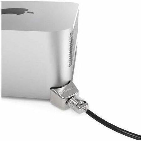 Compulocks Mac Studio Ledge Lock Adapter with Keyed Cable Lock Silver - MSLDG01KL