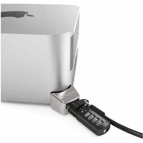 Compulocks Mac Studio Ledge Lock Adapter with Combination Cable Lock Silver - MSLDG01CL