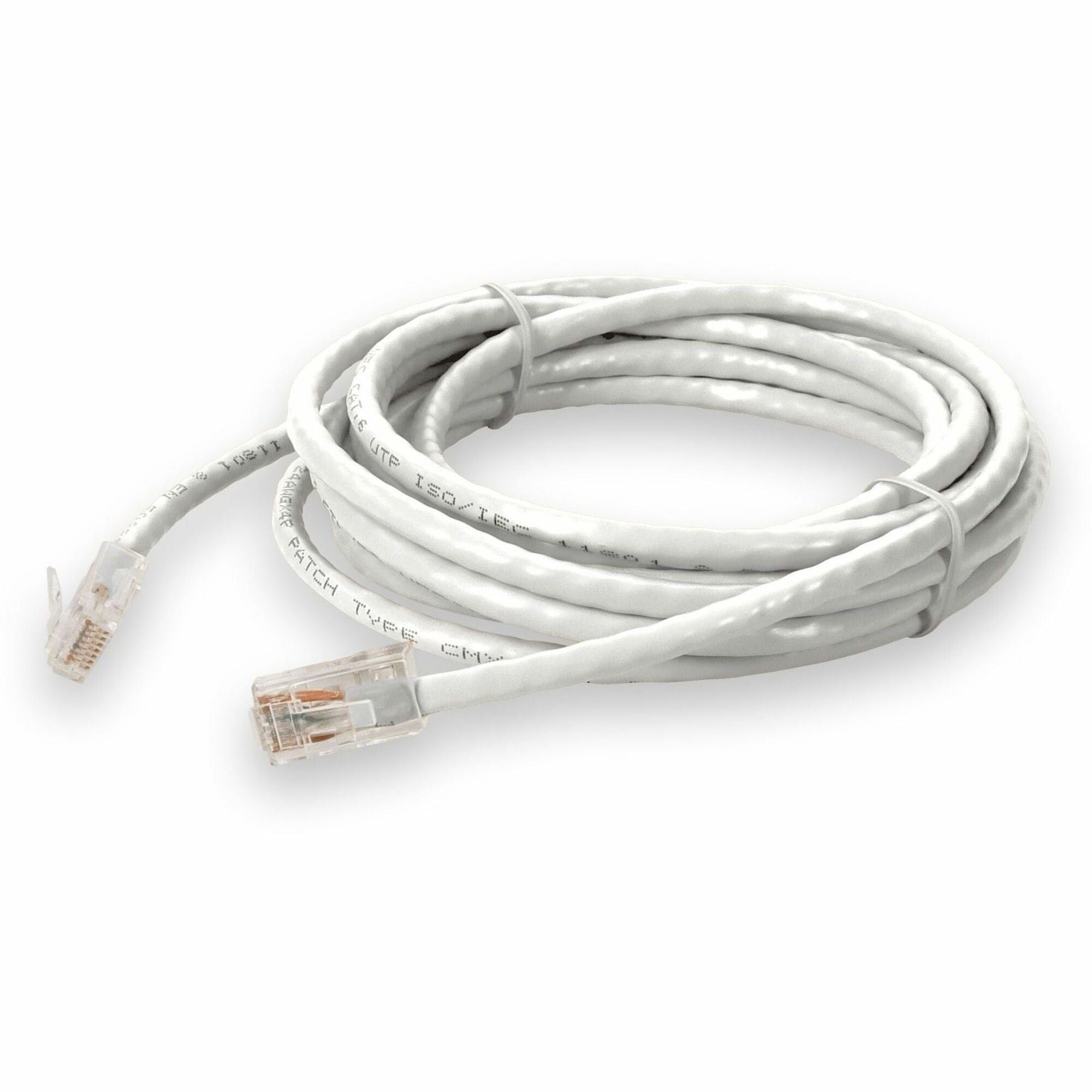 AddOn 1ft White CAT 6 PVC Ethernet Cable Non-Booted TAA RJ-45 M/M - ADD-1FCAT6NB-WE-TAA