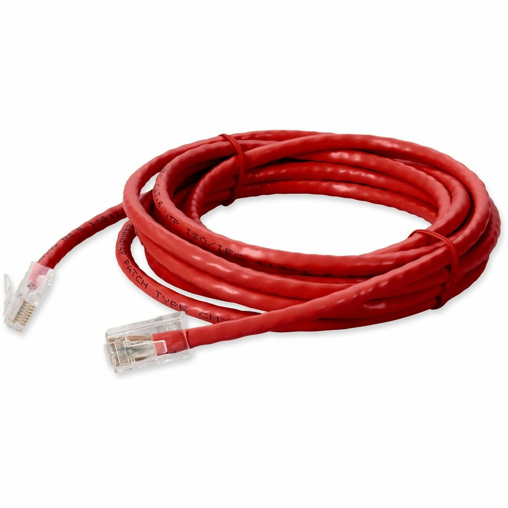 AddOn 10ft Red CAT 6 PVC Ethernet Cable Non-Booted RJ-45 M/M - ADD-10FCAT6NB-RD