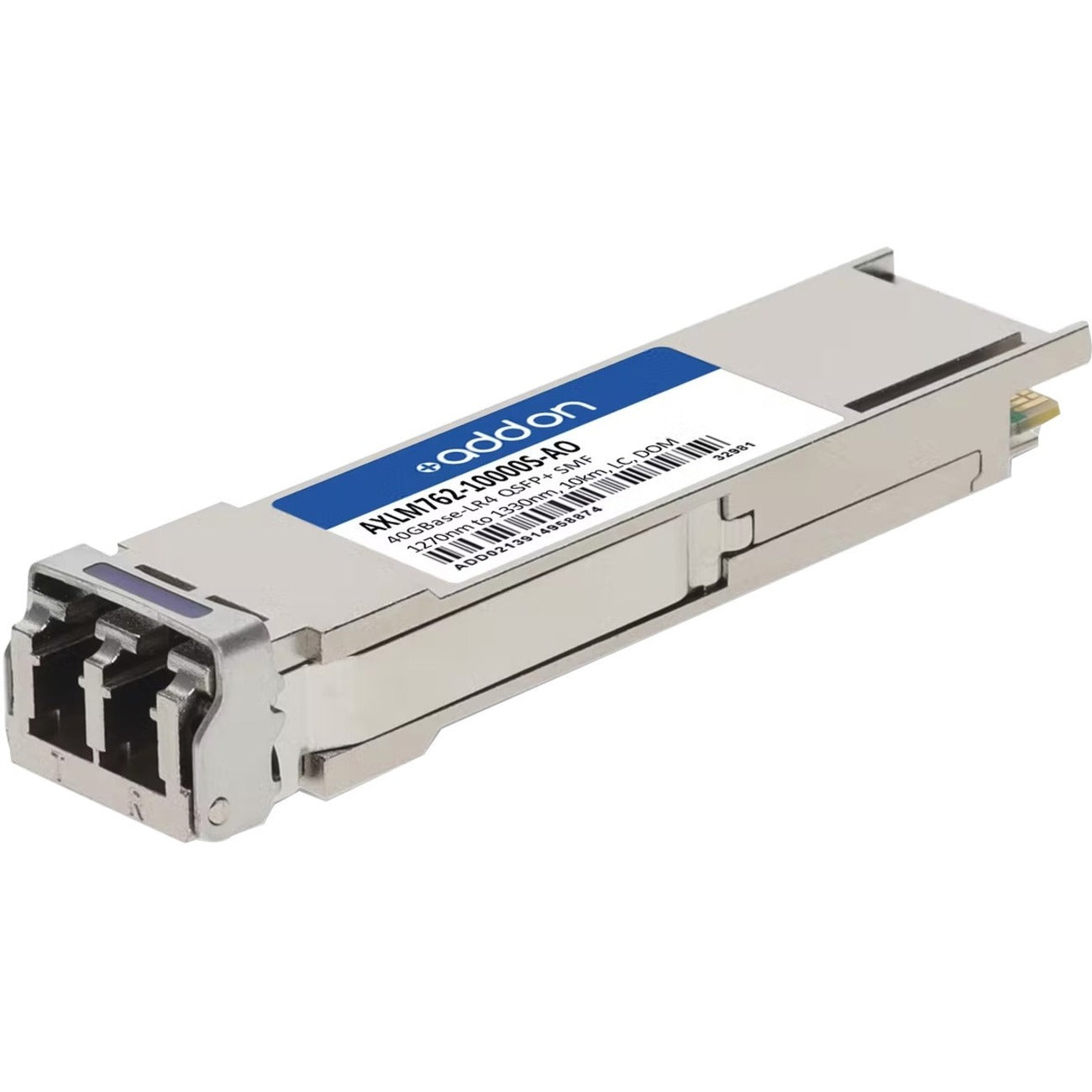 AddOn Netgear AXLM762-10000S Compatible TAA 40GBase-LR4 QSFP+ Transceiver (SMF, 1270nm to 1330nm, 10km, LC, DOM) - AXLM762-10000S-AO