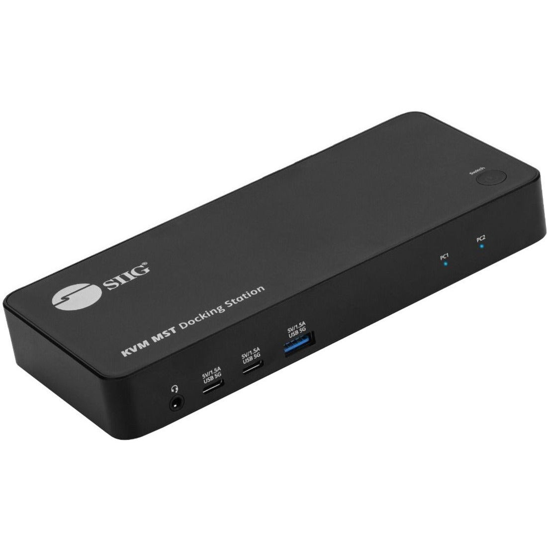 SIIG Dual Host USB-C KVM MST Docking Station - CE-DK0111-S1