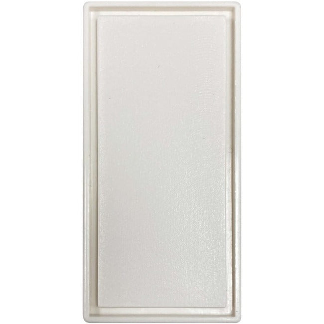 Tripp Lite by Eaton Blank Snap-In Insert, European Style, Vertical, 22.5 x 45 mm, White - N042E-WHM0