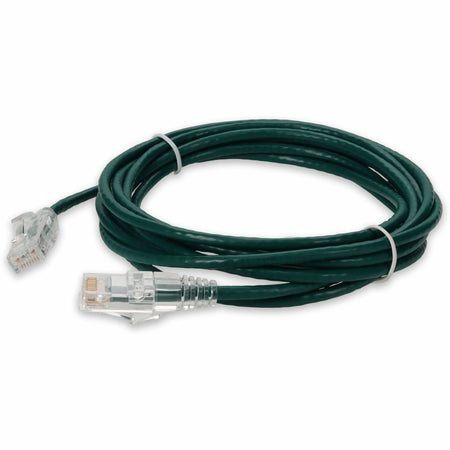 AddOn 10ft Green CAT 6A Slim PVC Ethernet Cable Snagless Clear-Claw RJ-45 M/M - ADD-10FSLCAT6A-GN