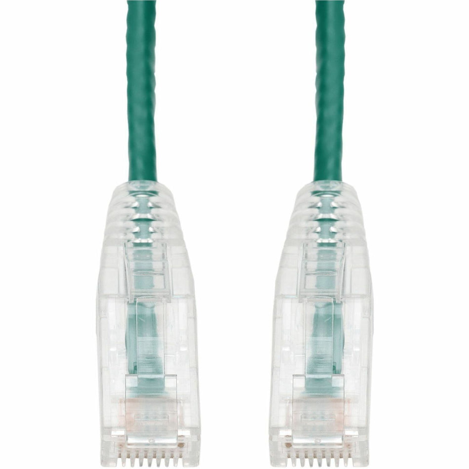 AddOn 10ft Green CAT 6A Slim PVC Ethernet Cable Snagless Clear-Claw RJ-45 M/M - ADD-10FSLCAT6A-GN