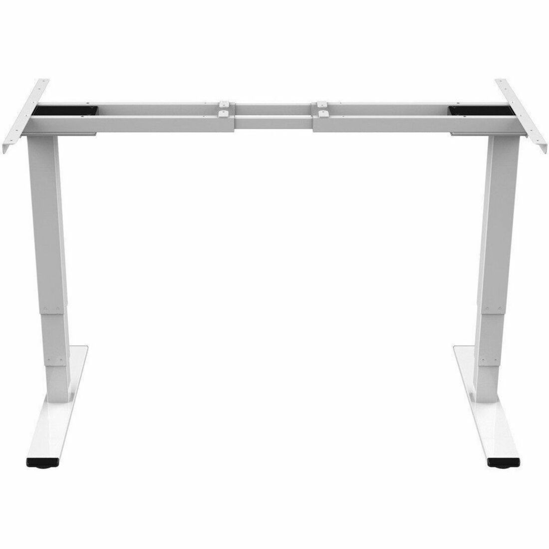 Workstream Dual Motor Height Adjustable 3-Stage Electric Sit-Stand Desk Frame, v2, White - 43563
