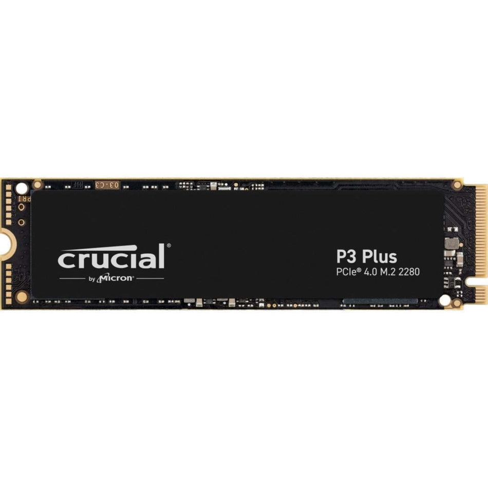 Crucial P3 Plus CT4000P3PSSD8 4 TB Solid State Drive - M.2 2280 Internal - PCI Express NVMe (PCI Express NVMe 4.0 x4) - CT4000P3PSSD8